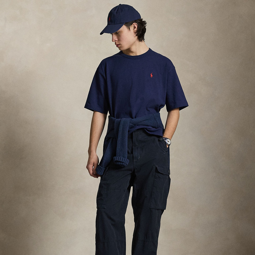 Relaxed Fit Jersey Crewneck Newport Navy - The Road 1380
