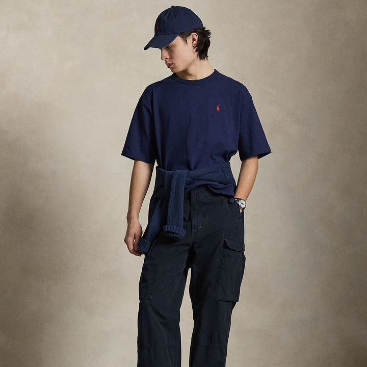 Relaxed Fit Jersey Crewneck Newport Navy - The Road 1380