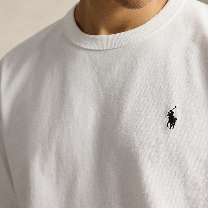 Relaxed Fit Jersey Crewneck T White/C9760 - The Road 1380