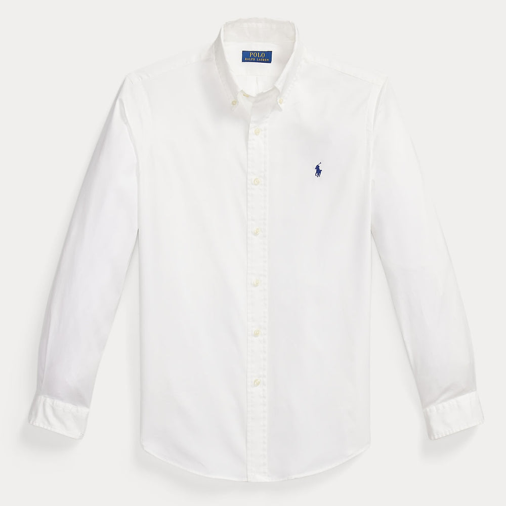 Custom Fit Featherweight Twill Shir White - The Road 1380