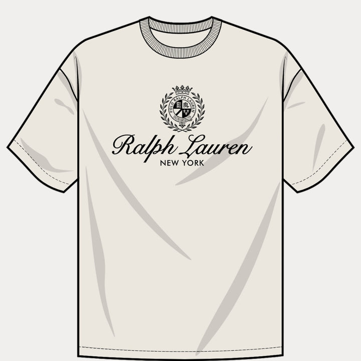 Relaxed Fit Crest-embroidere Trophy Cream - The Road 1380