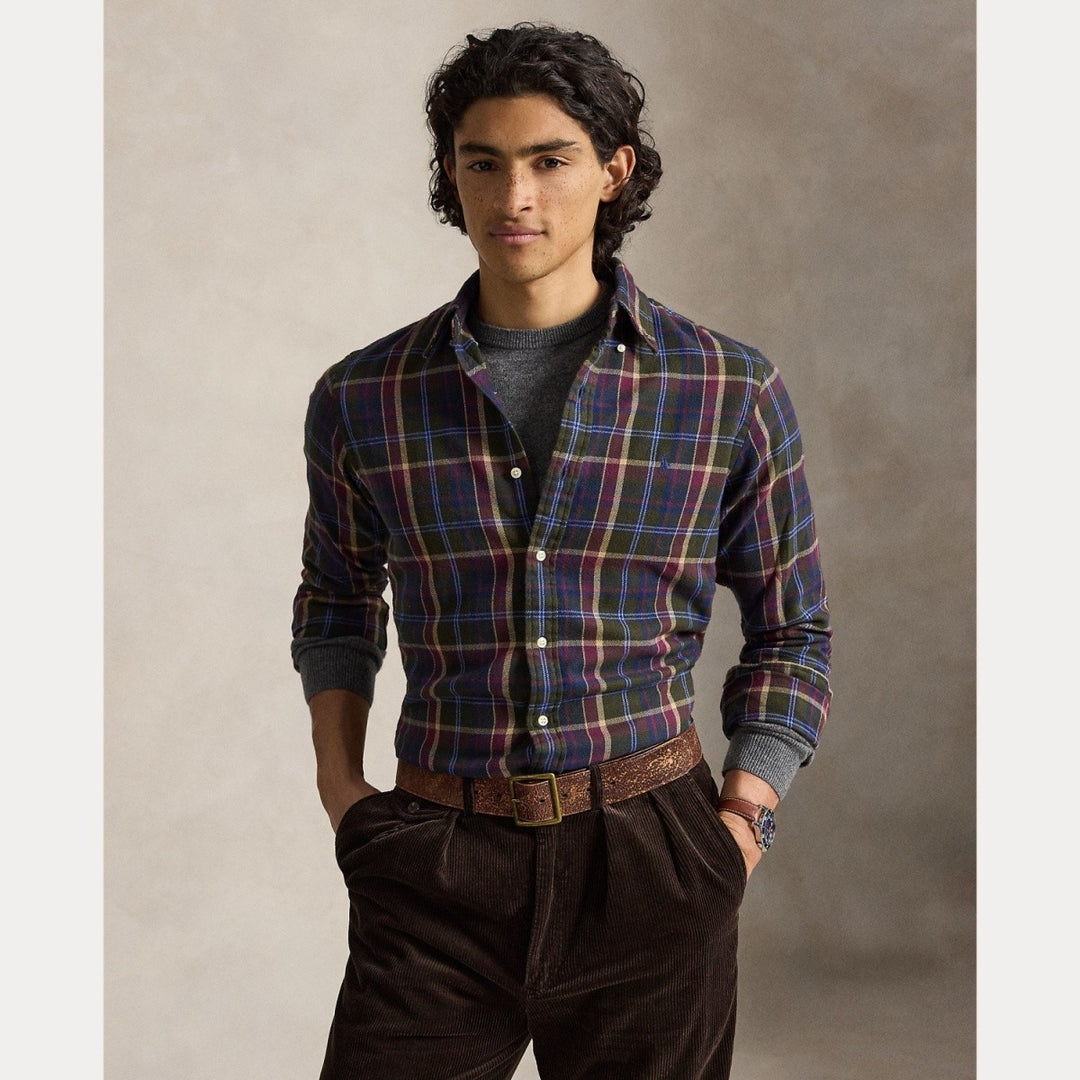 Custom Fit Plaid 7403b Olive Berry Multi - The Road 1380
