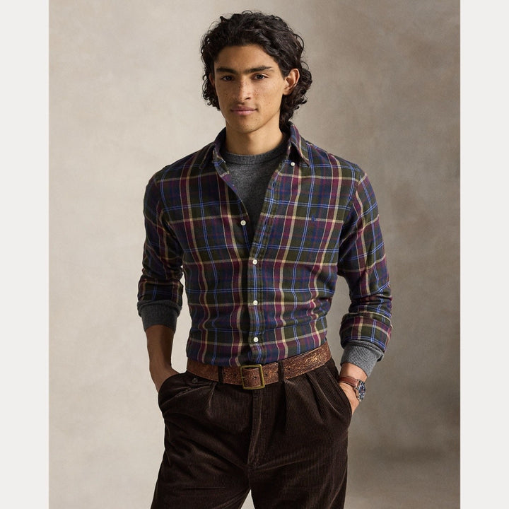 Custom Fit Plaid 7403b Olive Berry Multi - The Road 1380