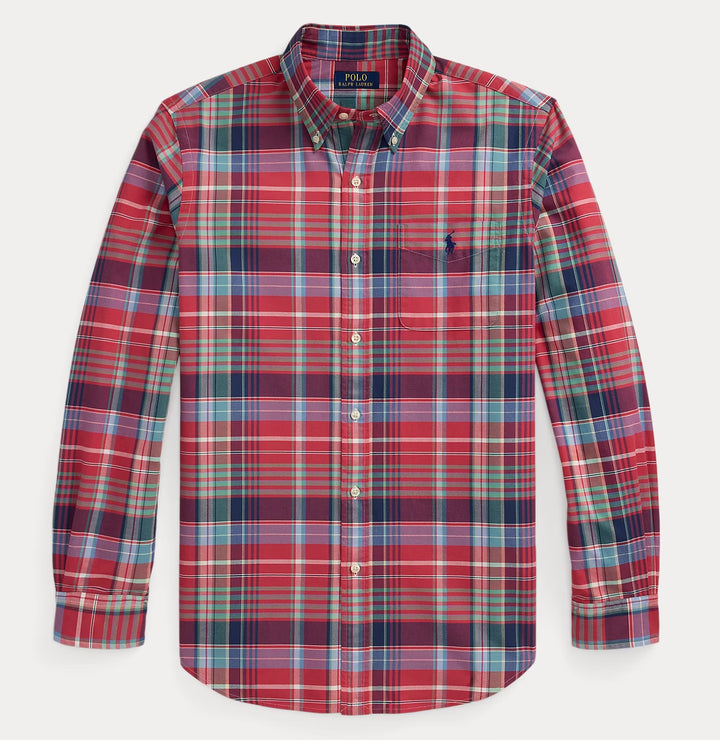 Custom Fit Plaid Ox Red Green Multi