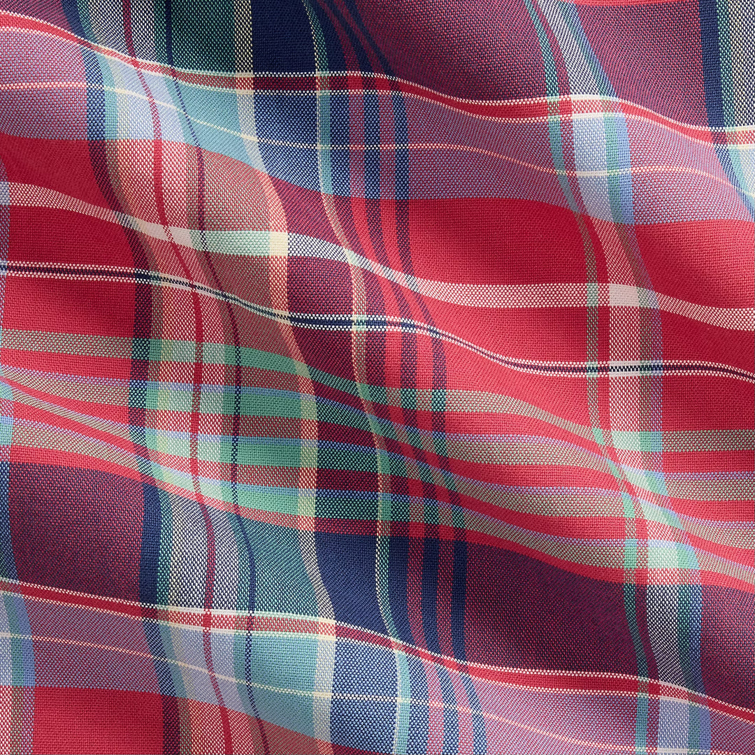 Custom Fit Plaid Ox Red Green Multi