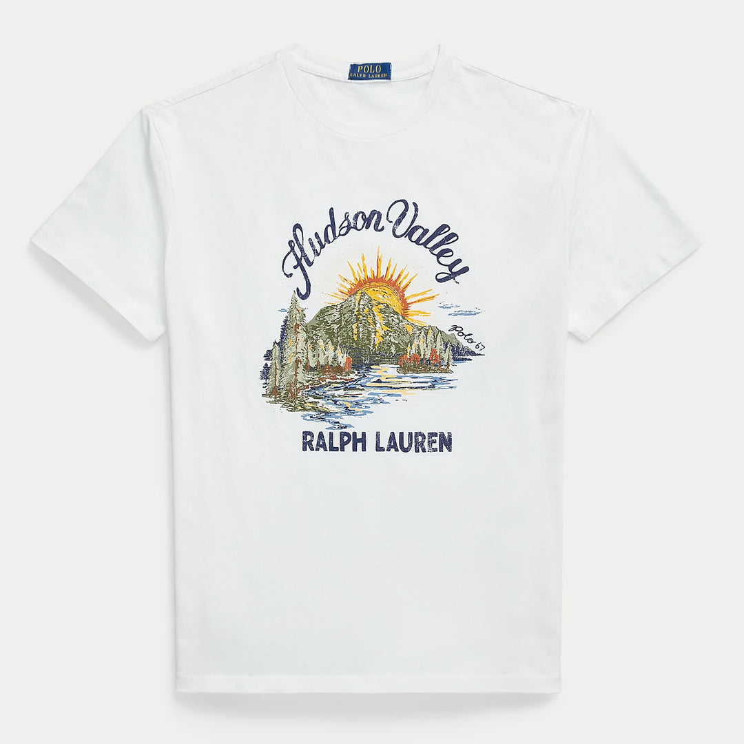 Classic Fit Jersey Graphic T-sh Old Royal - The Road 1380