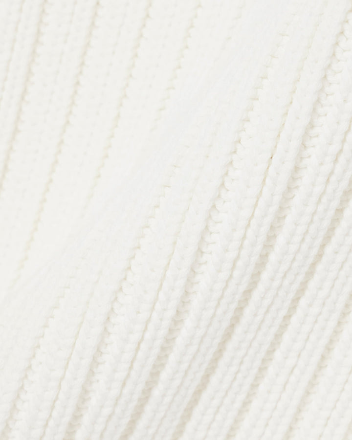 Pull Sans Manches Coton Rayé Côtelé 1ha1 Flour/Aphylla-yellow