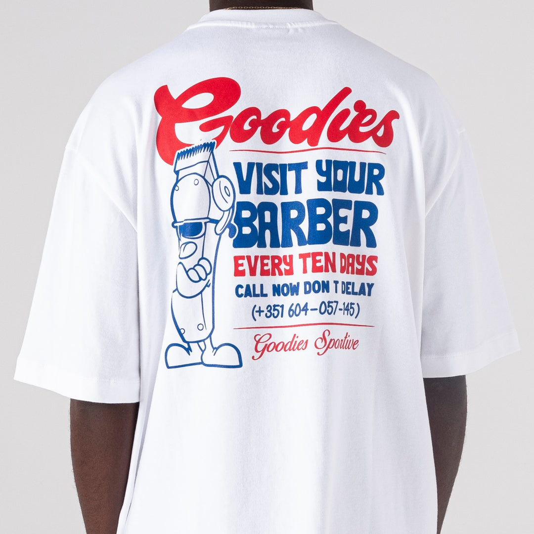 Barber Tee White