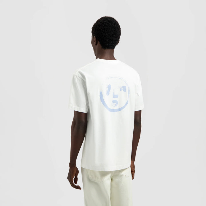 Brushstroke Face Tee Optical White - The Road 1380