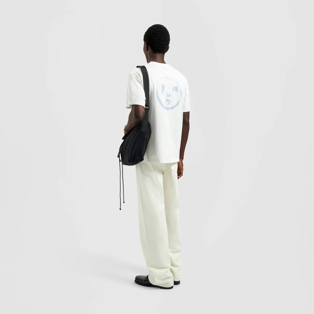Brushstroke Face Tee Optical White - The Road 1380