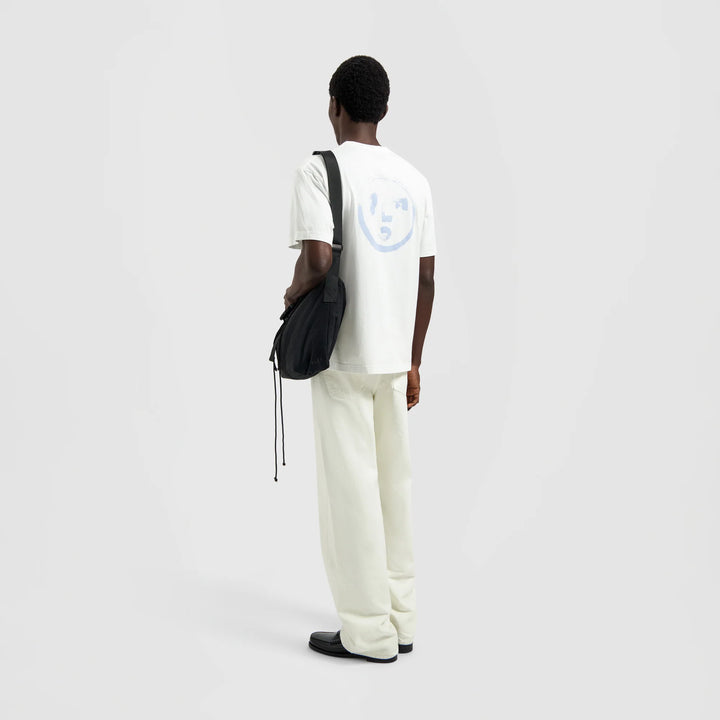 Brushstroke Face Tee Optical White - The Road 1380