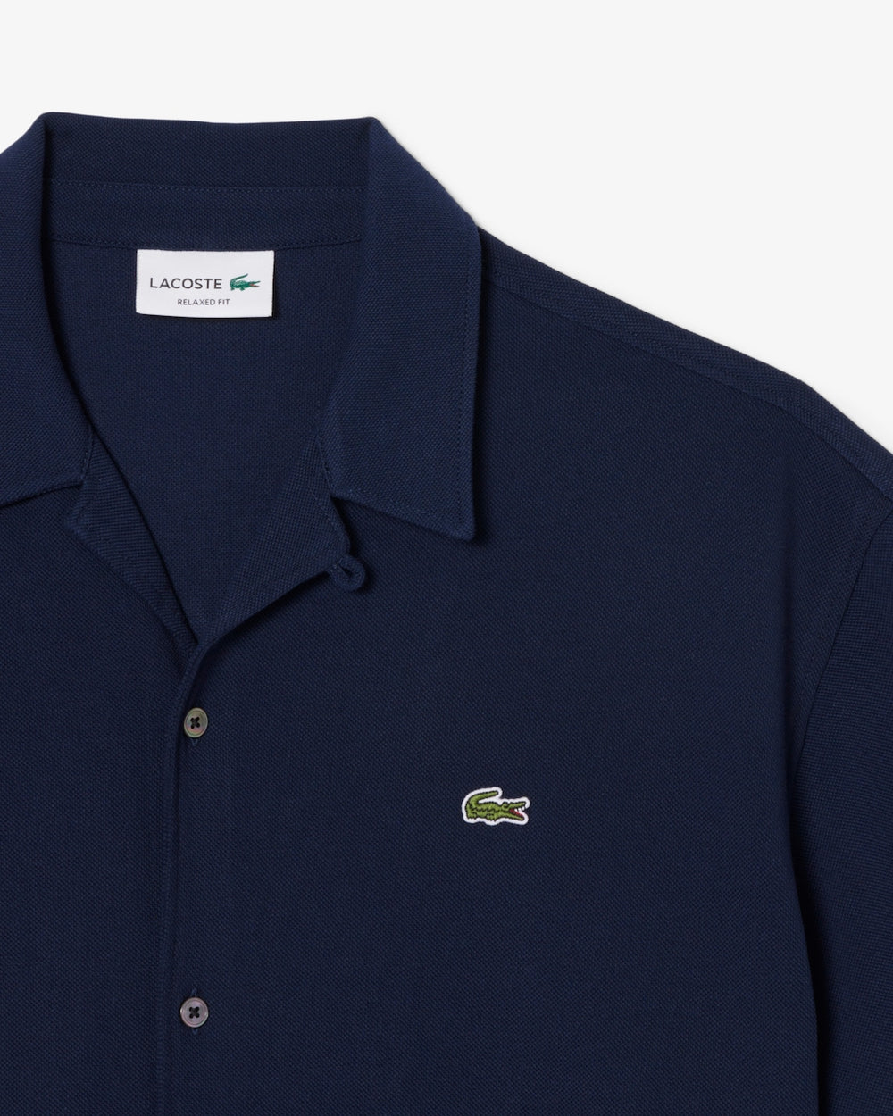 Relaxed Fit Short Sleeved Piqué Shirt 1hc1 (col:16 Navy Blue - The Road 1380