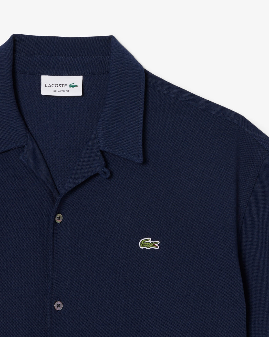 Relaxed Fit Short Sleeved Piqué Shirt 1hc1 (col:16 Navy Blue - The Road 1380