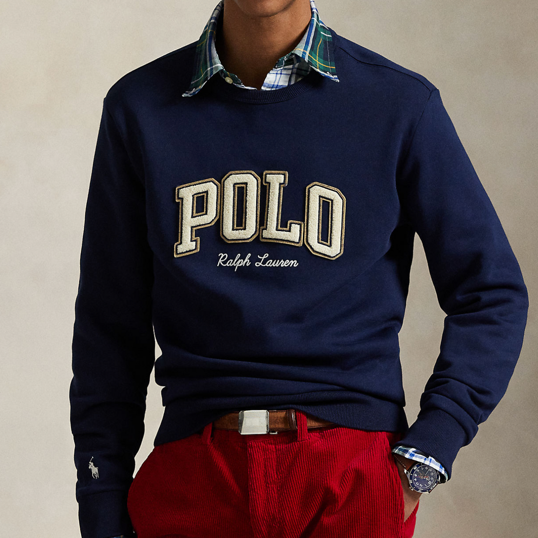 Logo Fleece Sweatshirt Cruise Navy
