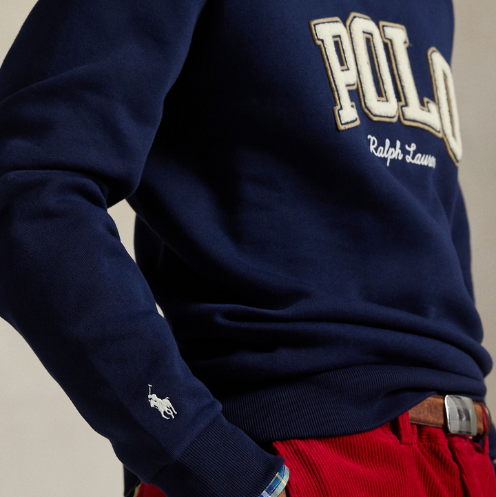 Logo Fleece Sweatshirt Cruise Navy