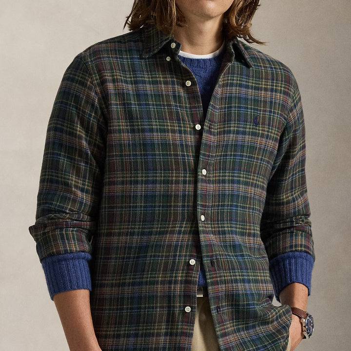 Custom Fit Plaid Bru Pine Navy Multi