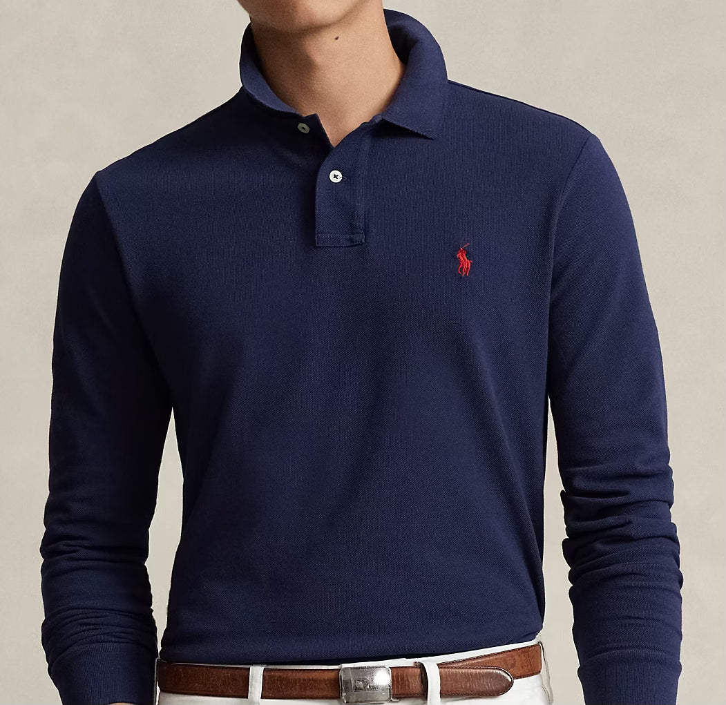 Custom Slim Fit Mesh P Newport Navy