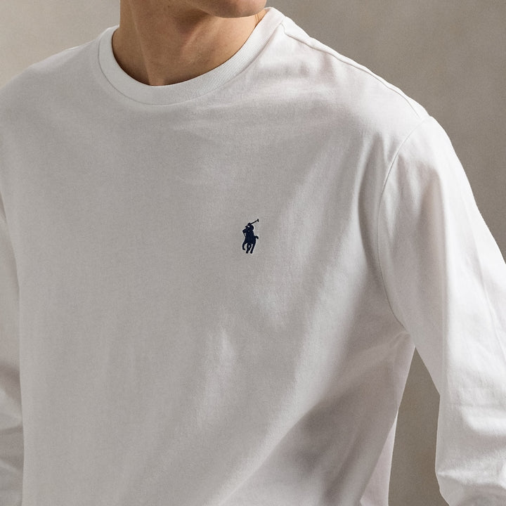 Custom Slim Jersey Long-sleeve T-sh White