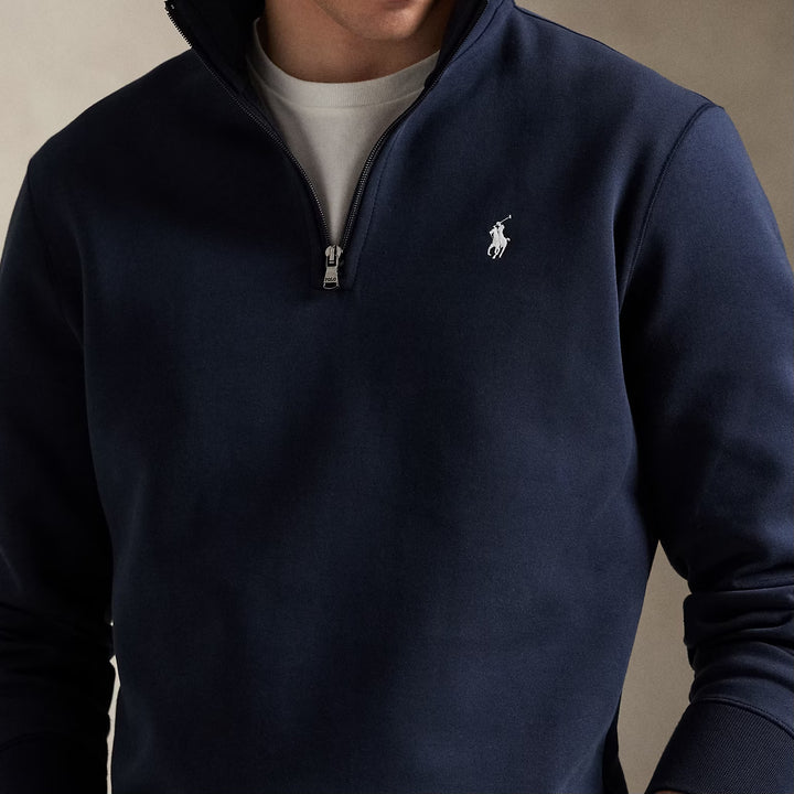 Double-knit Quarter-zi Aviator Navy