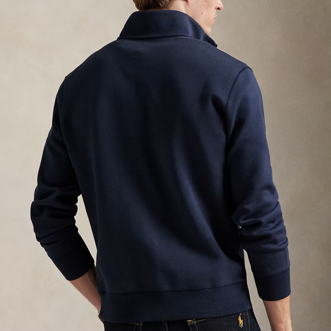 Double-knit Quarter-zi Aviator Navy