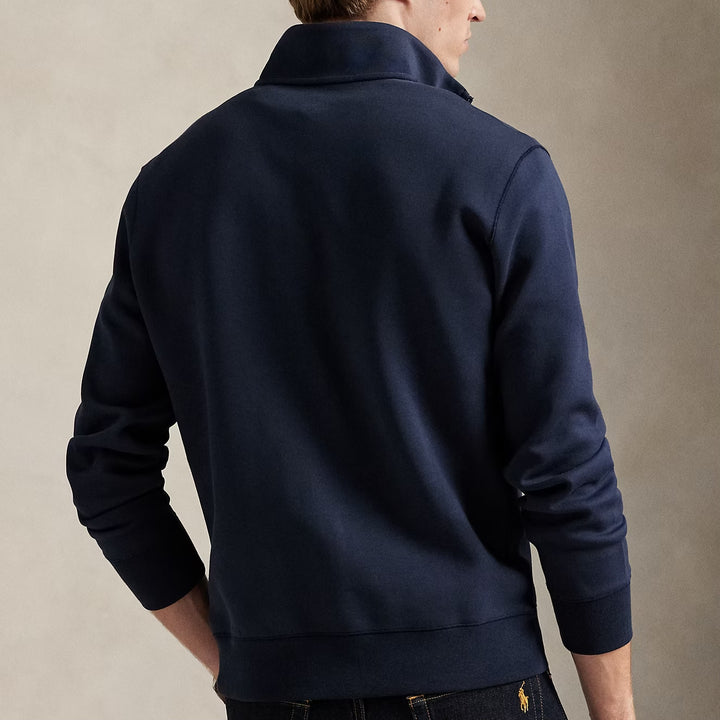 Double-knit Quarter-zi Aviator Navy