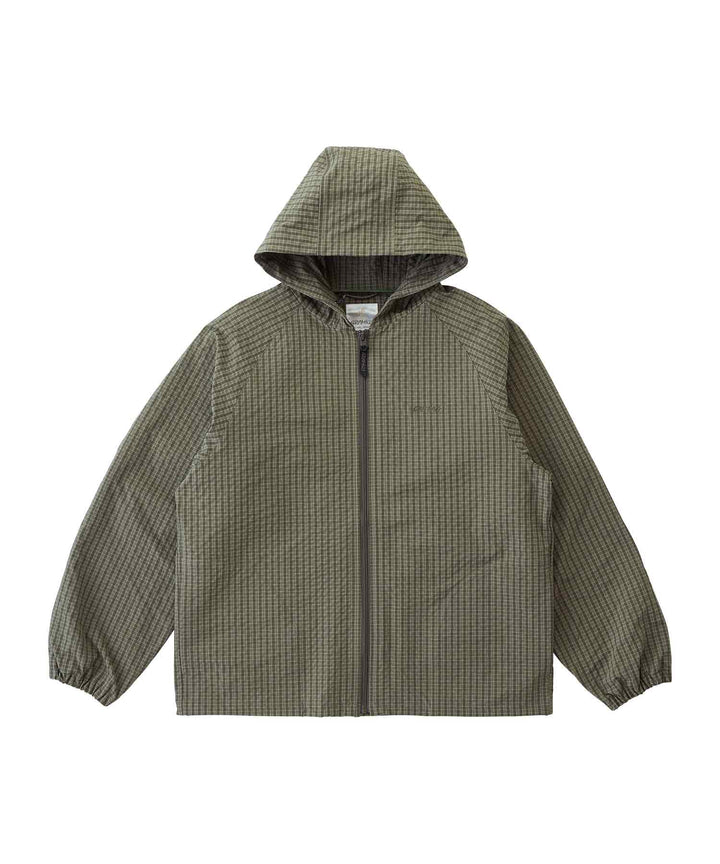 Northside Plaid Hooded Jacket Olive