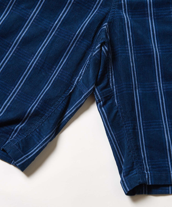 Corduroy Swell Short Navy Check