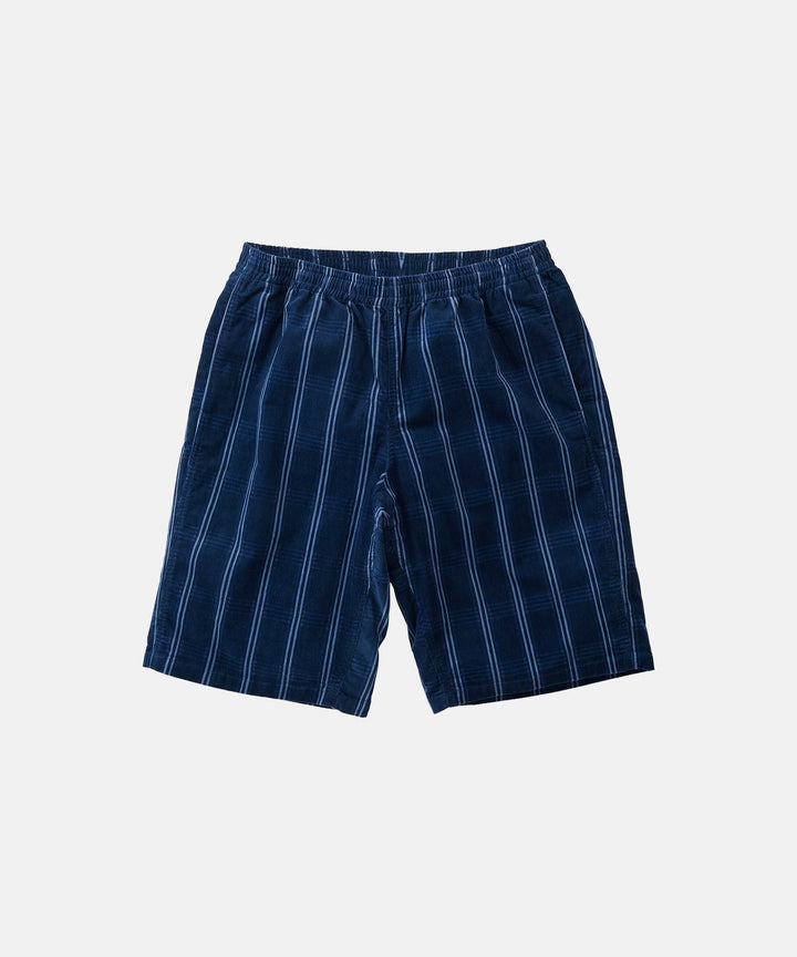 Corduroy Swell Short Navy Check