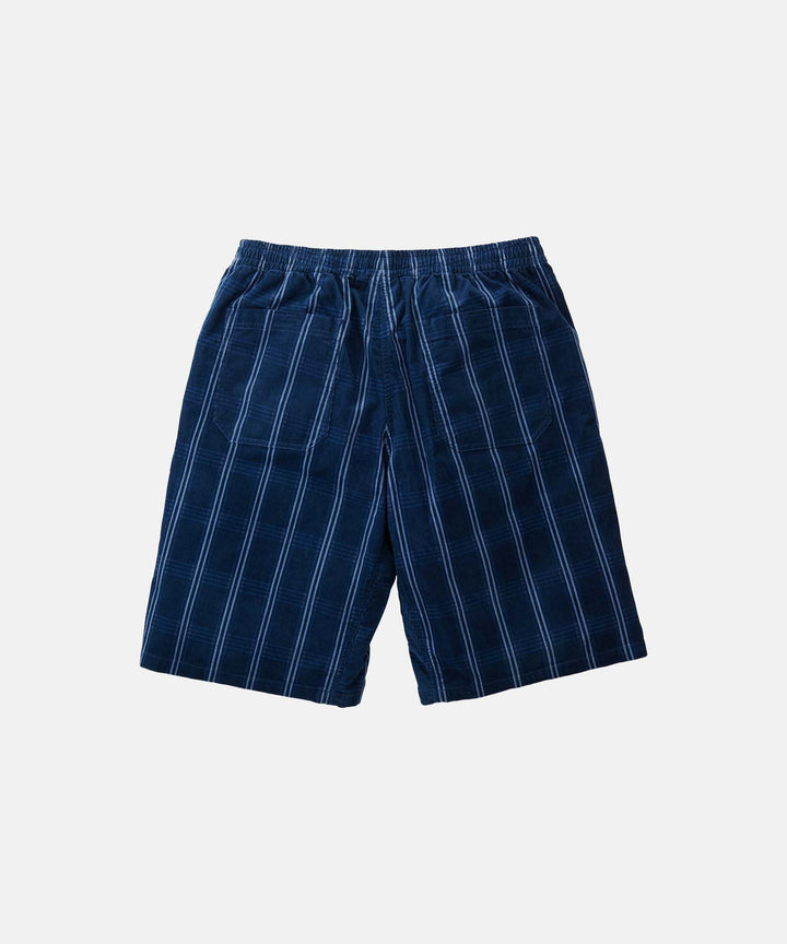 Corduroy Swell Short Navy Check