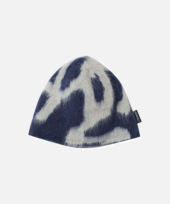 Mohair Burly Runningman Beanie Midnight