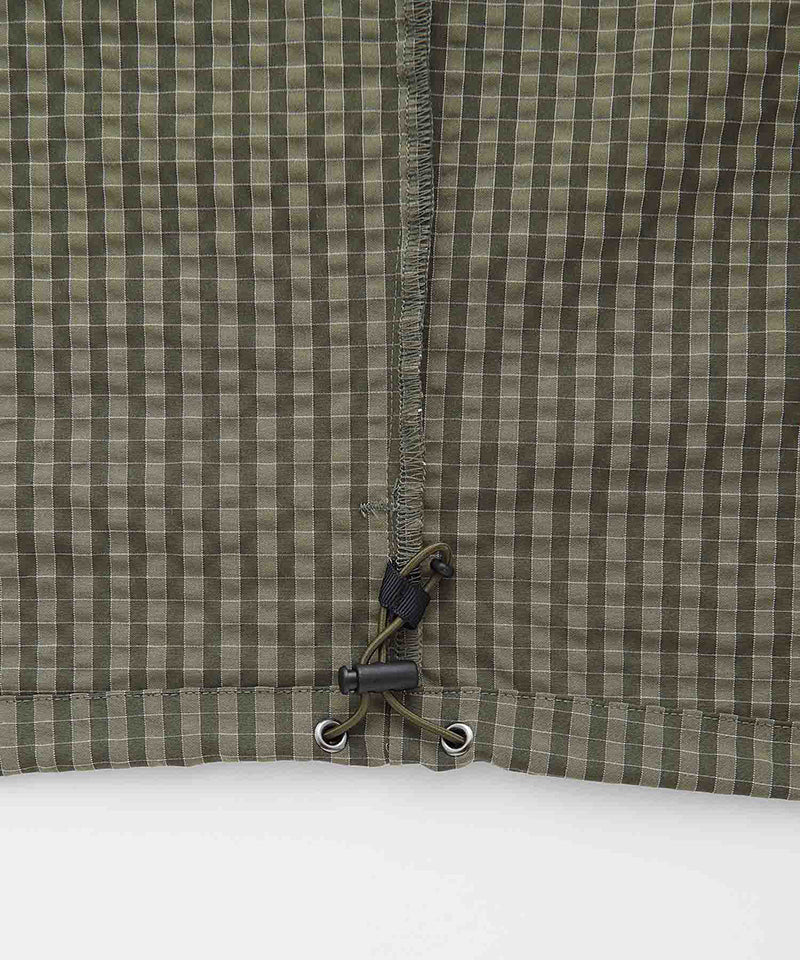 Northside Plaid Hooded Jacket Olive