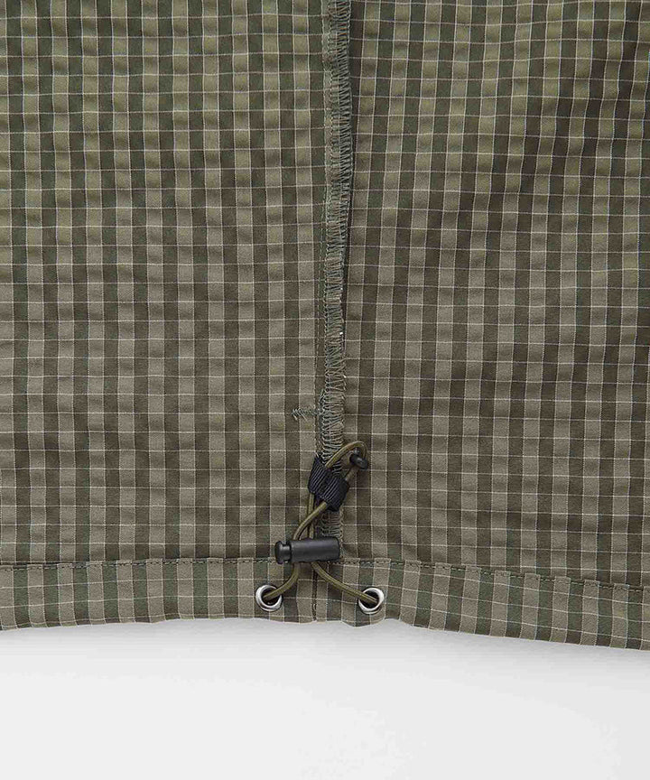 Northside Plaid Hooded Jacket Olive