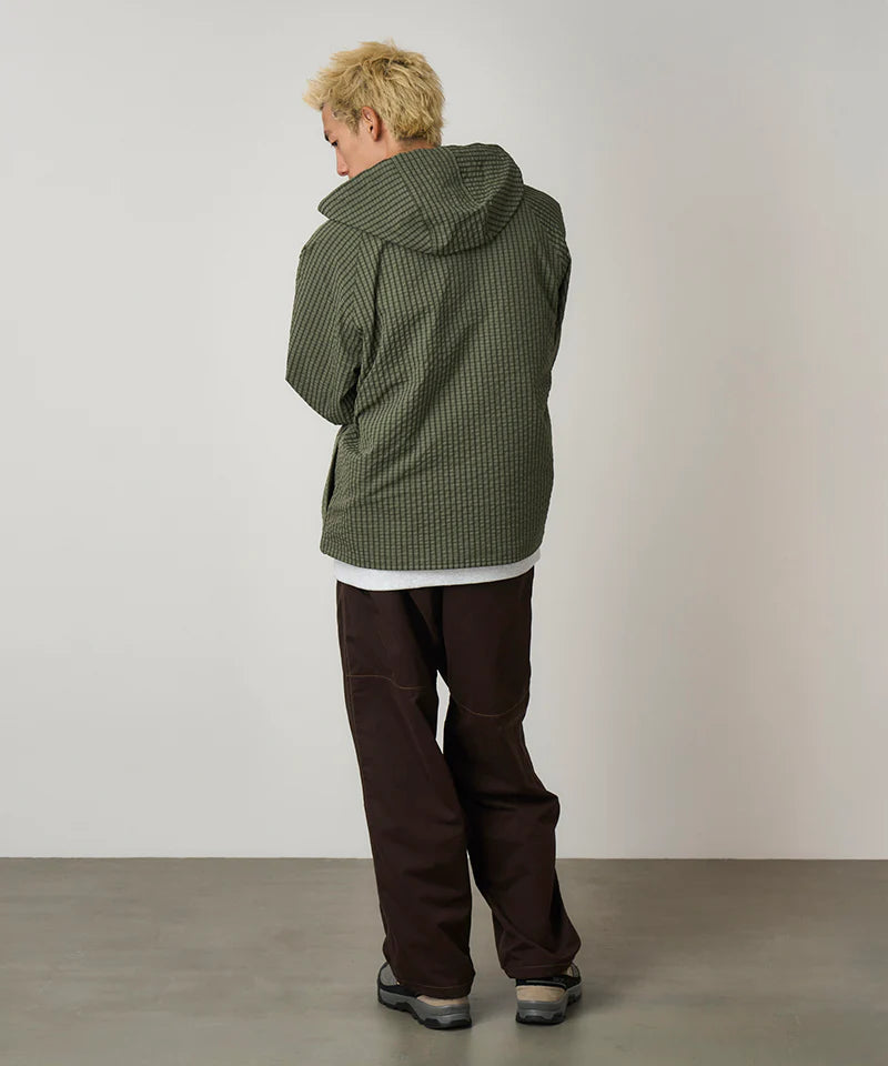 Northside Plaid Hooded Jacket Olive