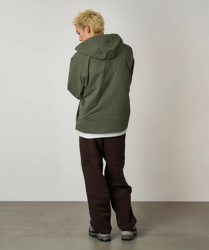 Northside Plaid Hooded Jacket Olive