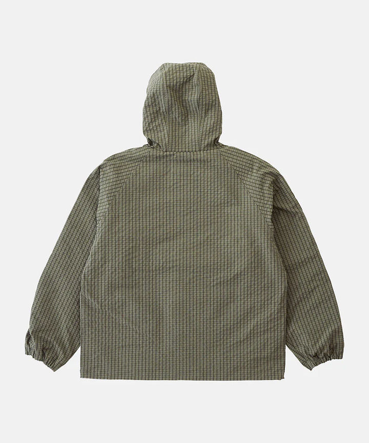 Northside Plaid Hooded Jacket Olive