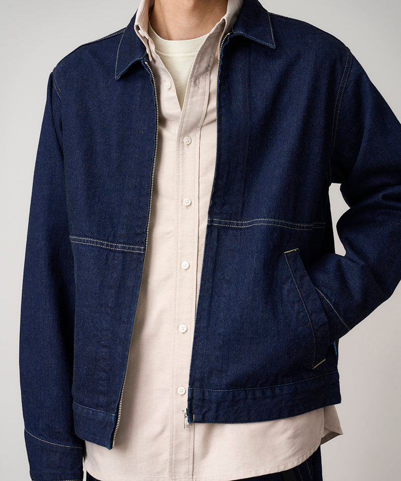 Japanese Slub Denim Jacket Indigo