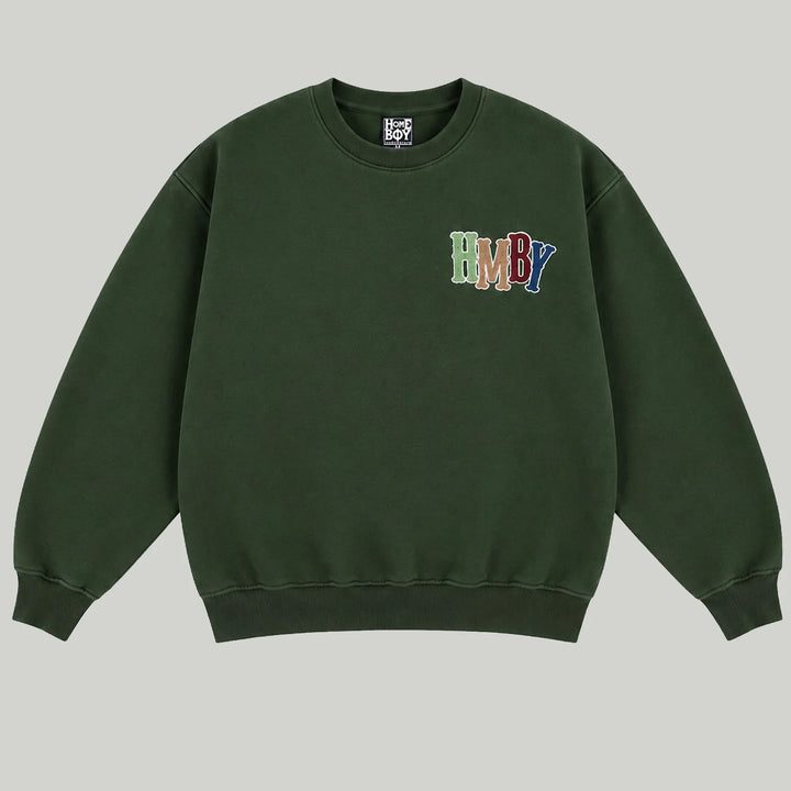 Hmby Crew Green Unwashed - The Road 1380