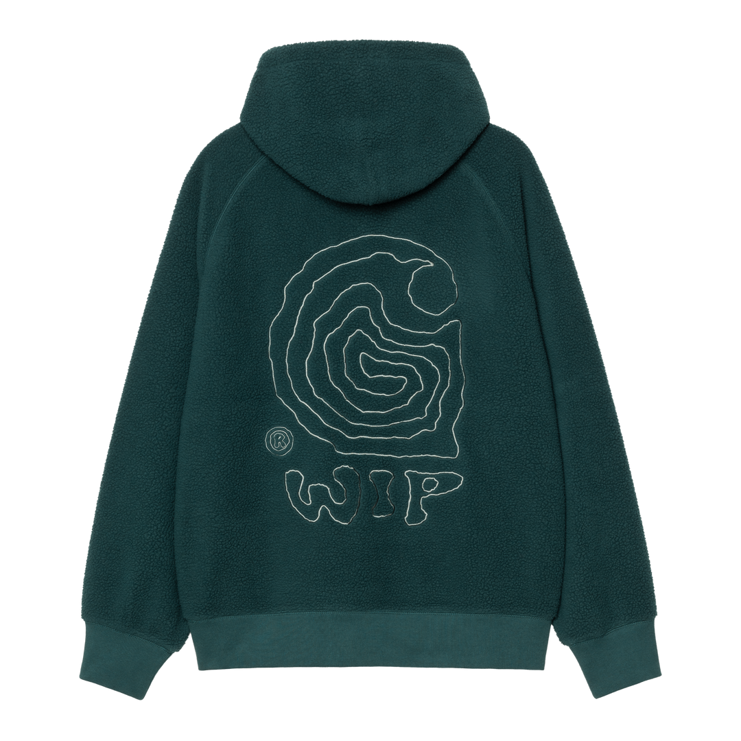 Hooded Helix Sweat Deep Lagoon / Silver Pine