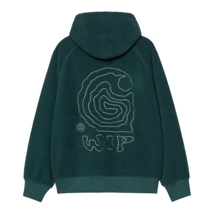 Hooded Helix Sweat Deep Lagoon / Silver Pine