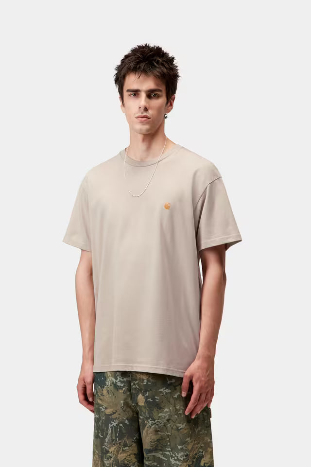 L/S Chase T-shirt Fleur De Sel / Gold