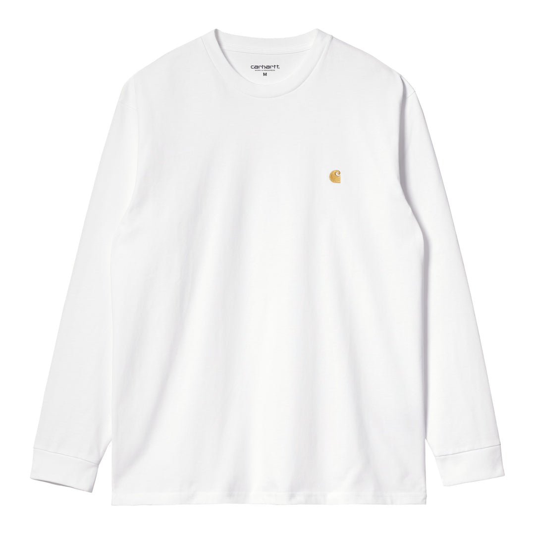 L/S Chase T-shirt White / Gold