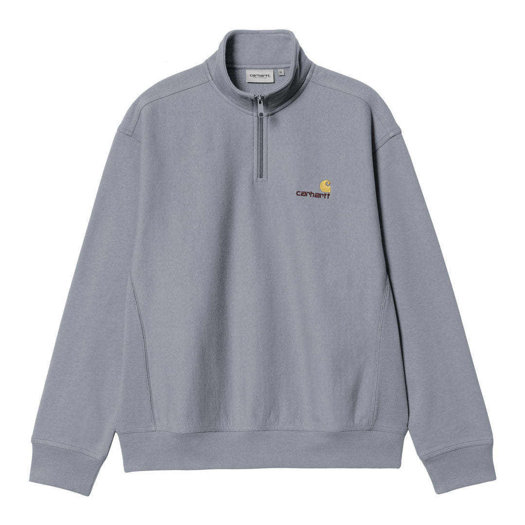 Half Zip American Script Sweat Shady Blue
