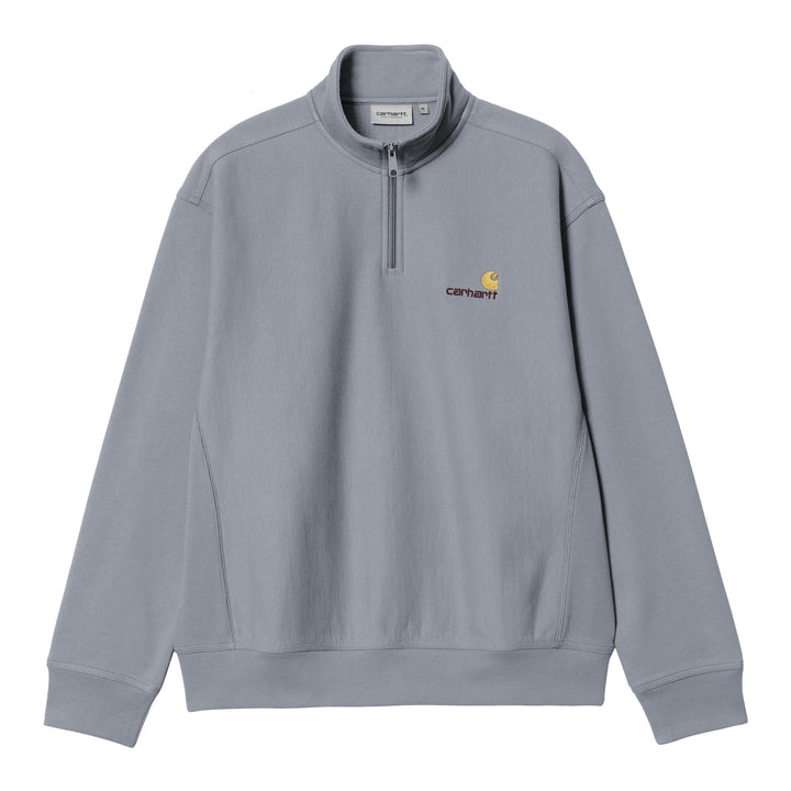 Half Zip American Script Sweat Shady Blue