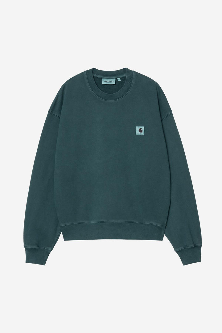 W' Nelson Sweatshirt Deep Lagoon / Garment Dyed