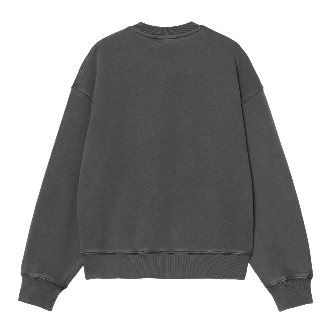 W' Nelson Sweatshirt Graphite / Garment Dyed - The Road 1380