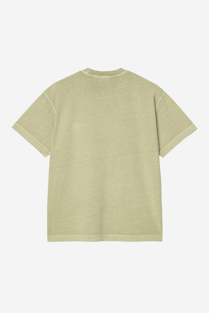 S/S Nelson T-shirt Gentle Green, Garment Dyed - The Road 1380
