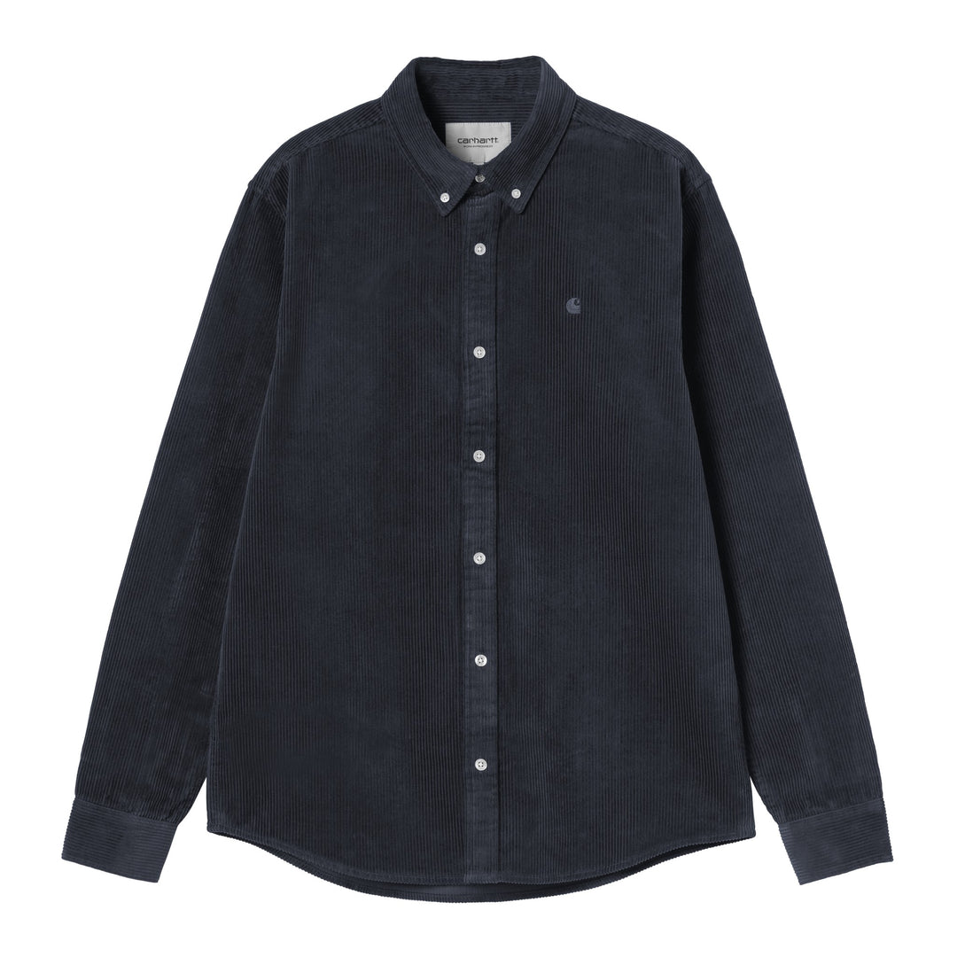 L/S Madison Cord Shirt Dark Navy