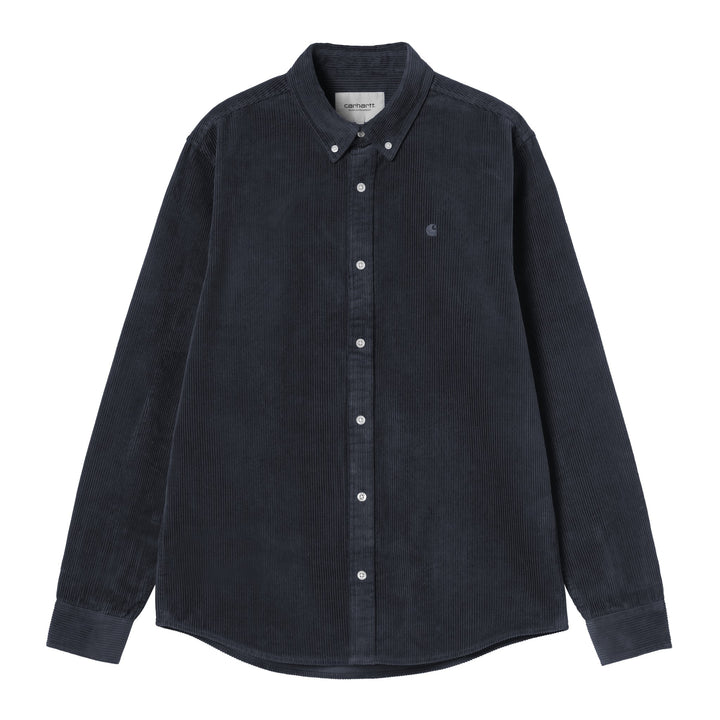 L/S Madison Cord Shirt Dark Navy