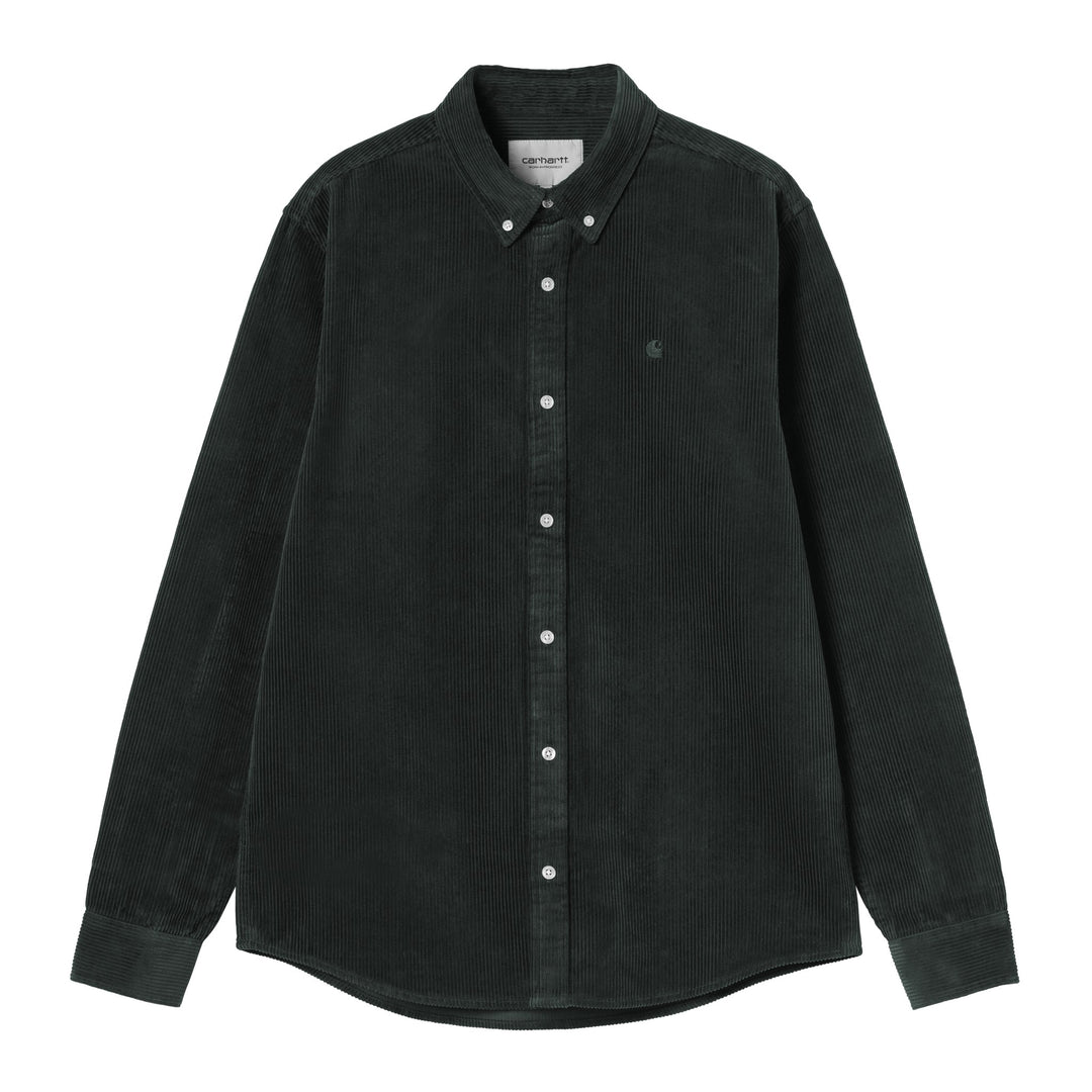 L/S Madison Cord Shirt Raven