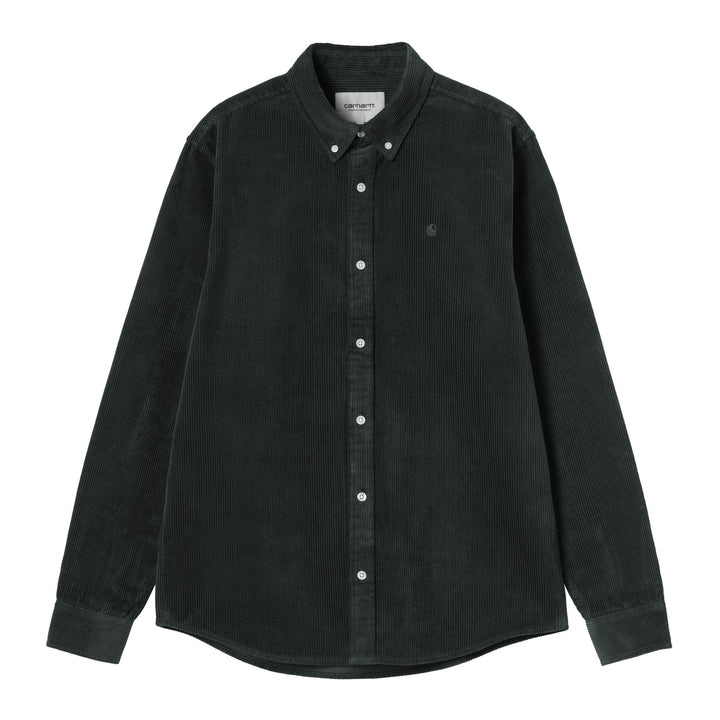 L/S Madison Cord Shirt Raven
